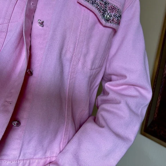 Christine Alexander Swarovski Crystal Pink Denim (Available in Black also) - Picture 8 of 11